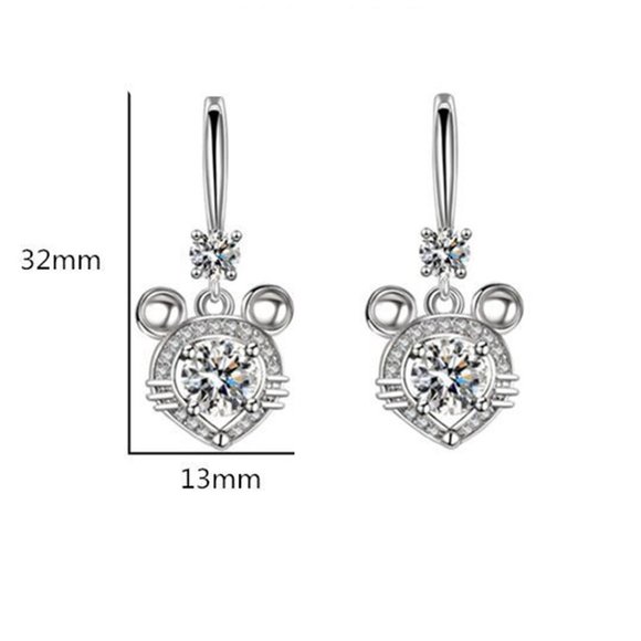 Jewelry - 925 Sterling Silver Hoop Drop Dangle Earrings I762